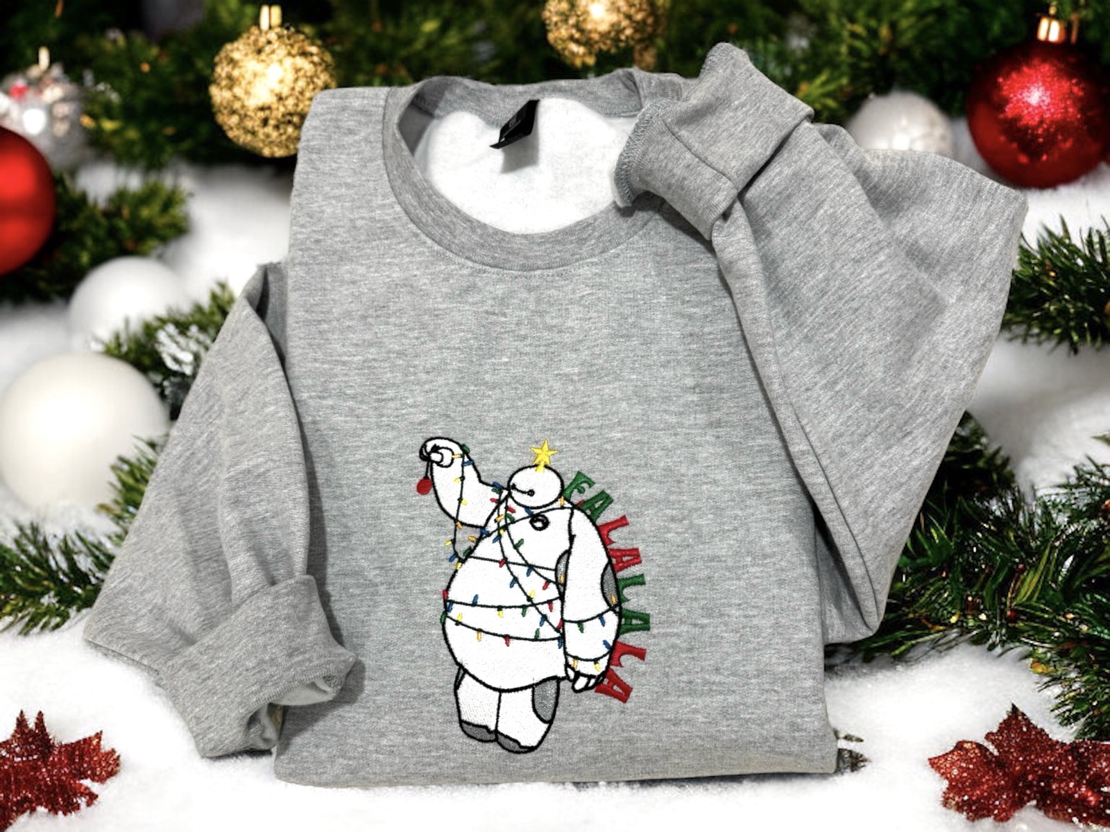 Baymax falala embroidered sweater